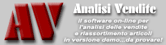 AV - Analisi Vendite - Demo OnLine